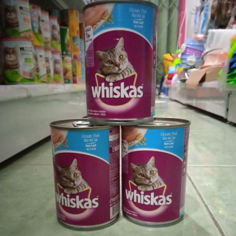 Jual whiskas kaleng ocean fish 400gmakanan basah kucing Shopee Indonesia