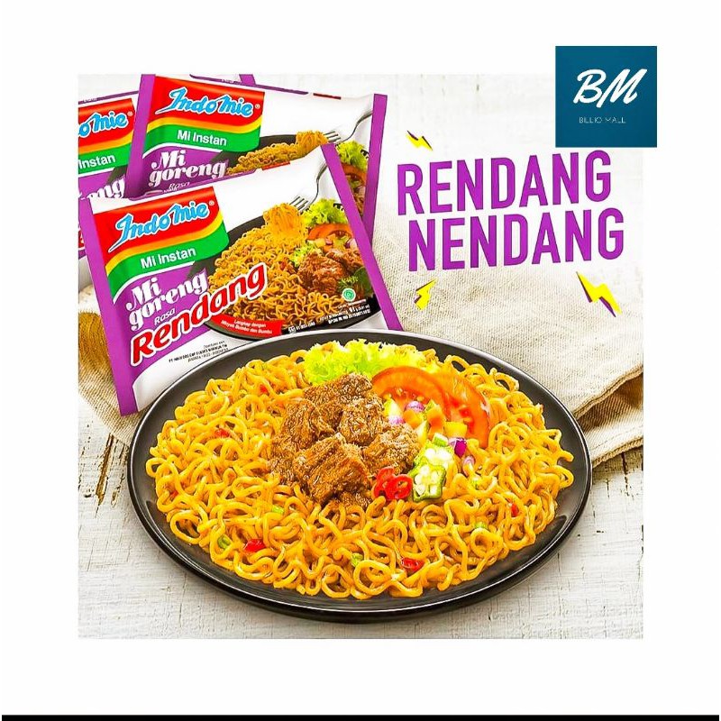 Jual Indomie Rendang 5 Pcs / Mie Indomie Goreng Rasa Rendang 5 Bungkus ...