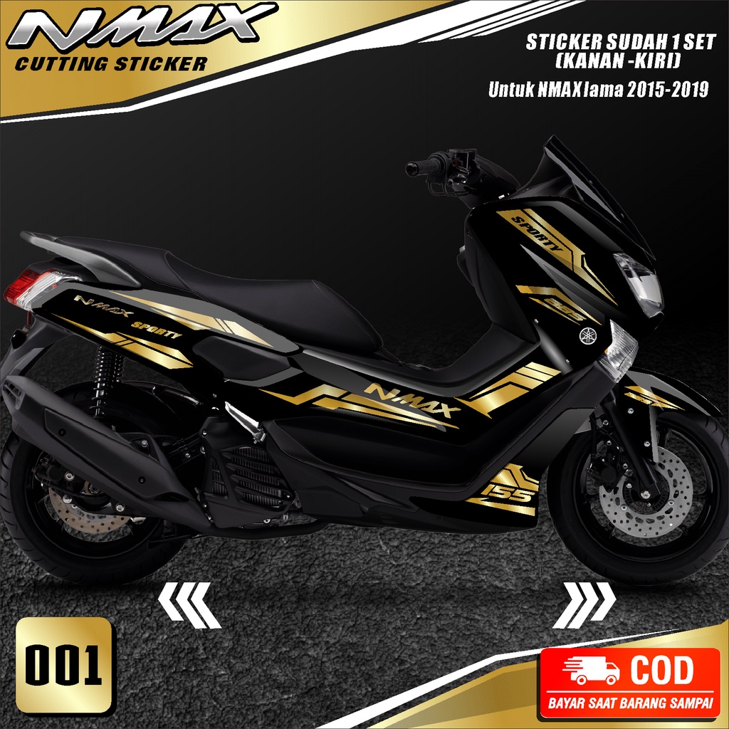 Jual Cutting Sticker Nmax lama 2015-2019-Striping Motor Stiker Yamaha