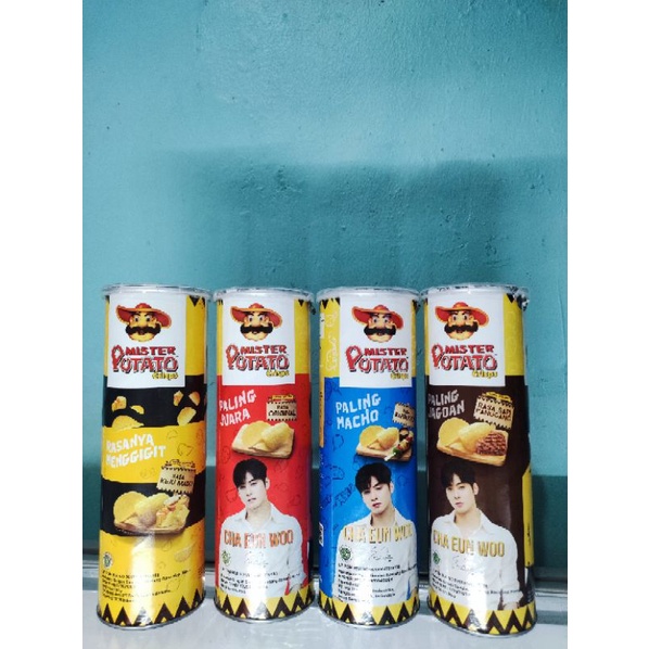 Jual MISTER POTATO CRISPS X CHA EUN WOO 85gr Shopee Indonesia