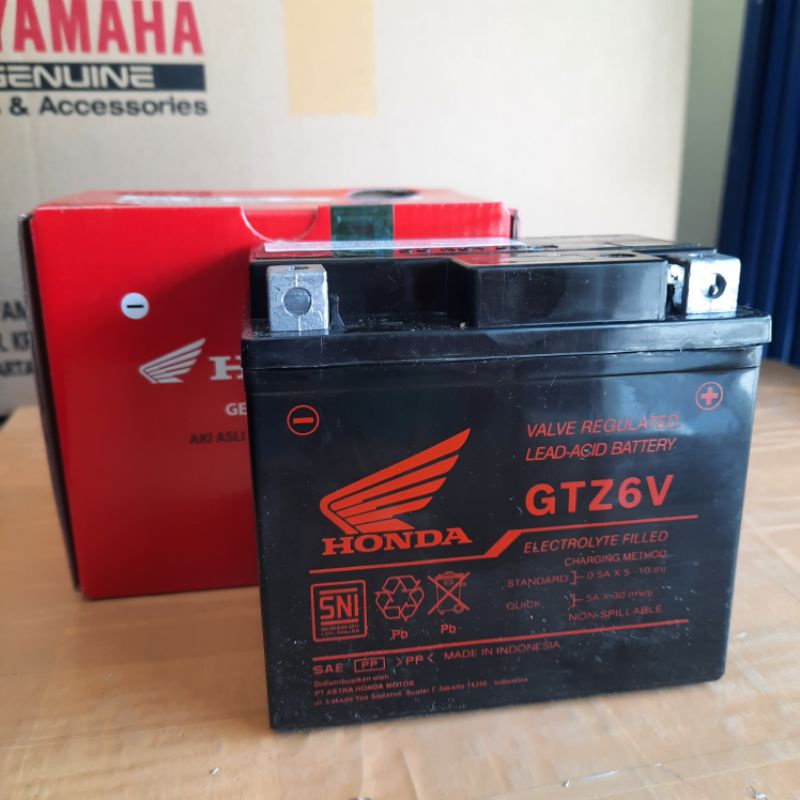 Jual GS Astra AHM GTZ6V | 12V/5Ah - Aki Motor Kering 31500 KZR 602