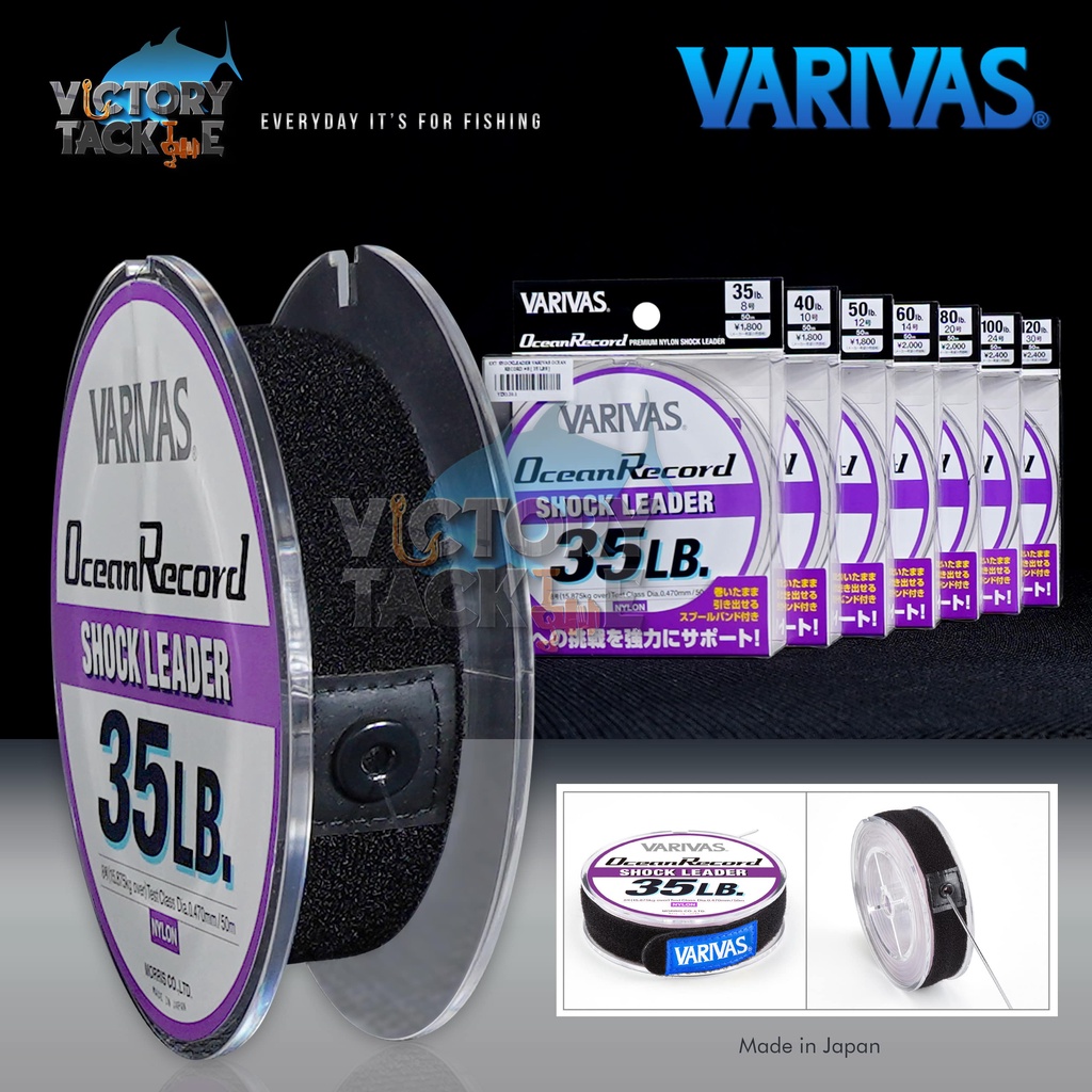 VARIVAS Ocean Record Shock Leader 50 M 80 Libbre (#20 - Foto 2
