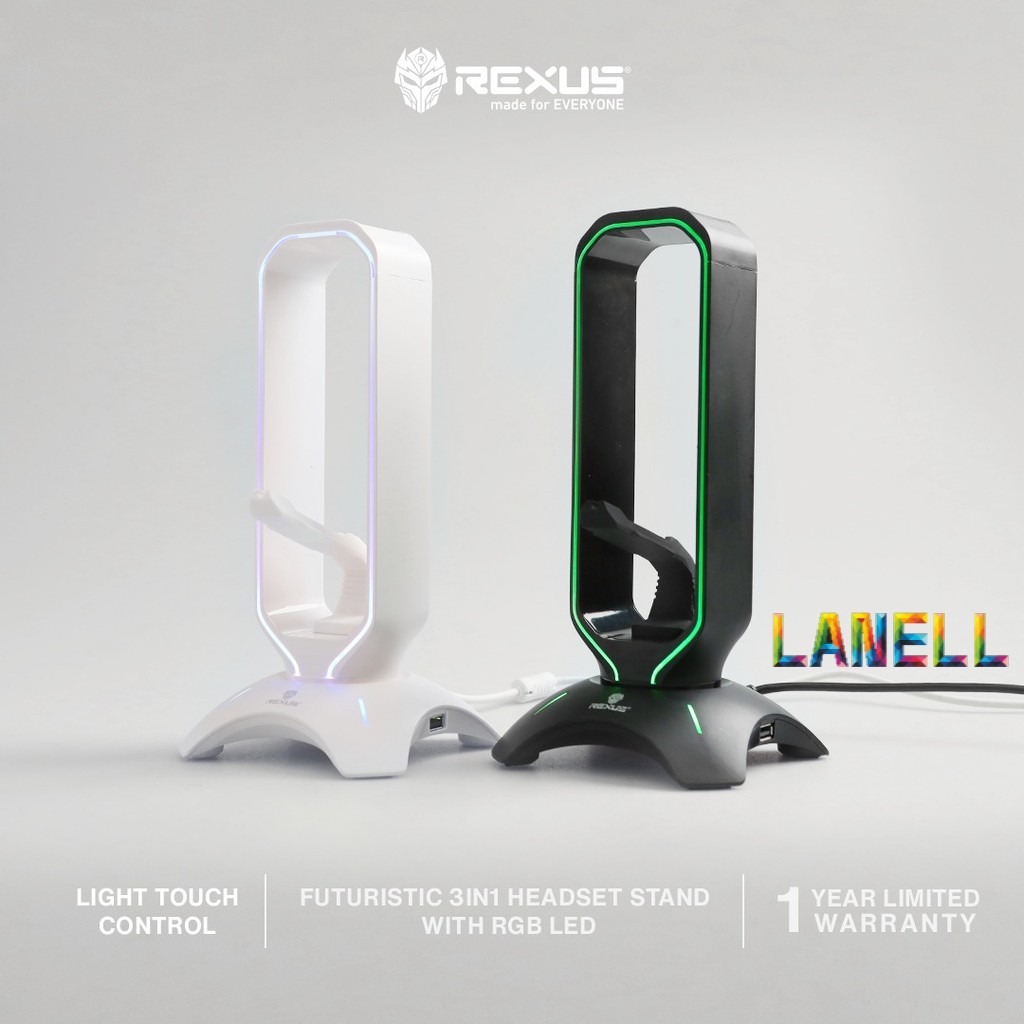 Jual Rexus Headset Stand Bungee J3 RGB with USB Hub | Shopee Indonesia