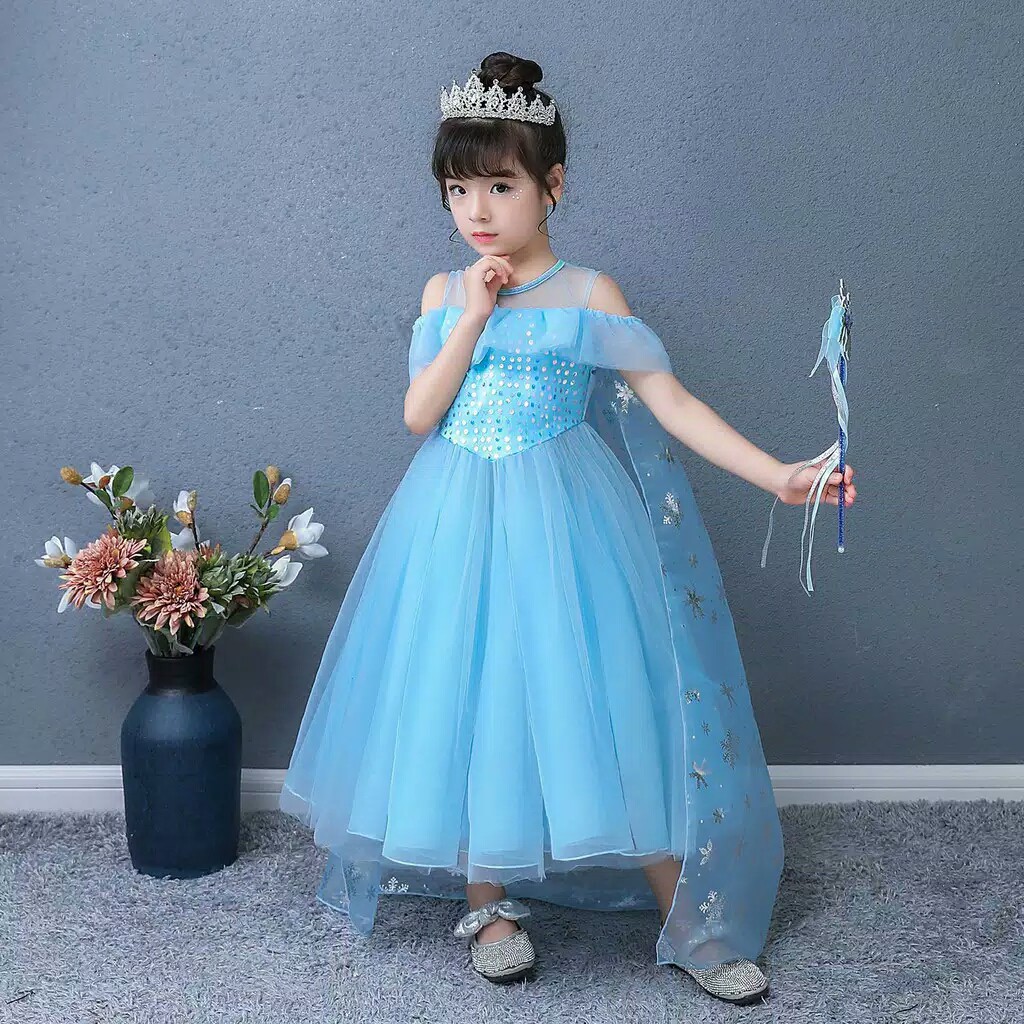 Jual gaun pesta anak perempuan umur 3-11 tahun baju princess anak