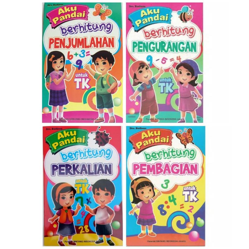 Jual Buku Aku Pandai Berhitung Penjumlahan Pengurangan Perkalian Pembagian Colour Hvs 4131