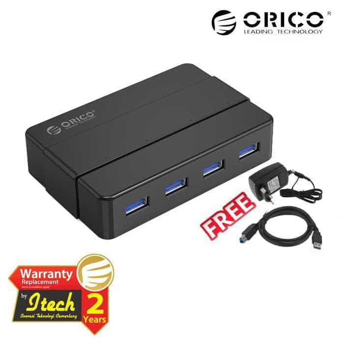 Jual Kabel Usb Hub | Orico H4928-U3 -Bk 4-Port Powered Usb 3.0 Hub ...
