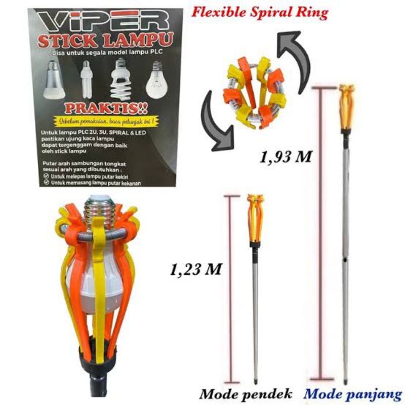 Jual Stick Lampu Viper Tongkat Bola Lampu Stick Pasang Lampu