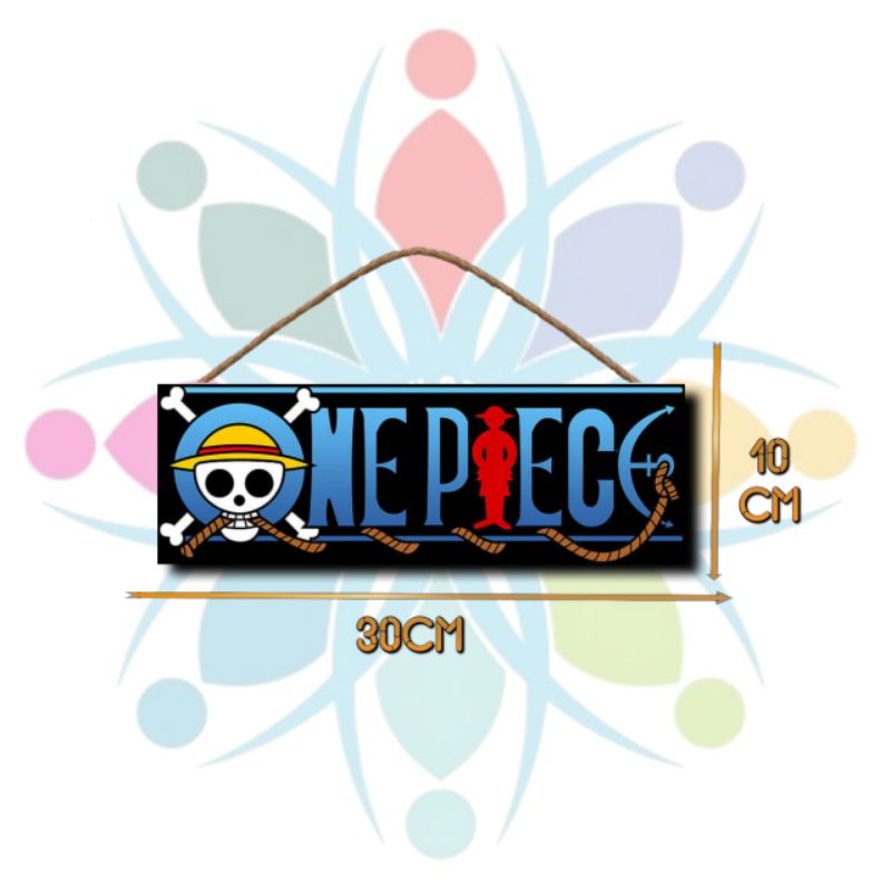 Jual MOKUN Hiasan dinding poster kayu one piece 10x30cm | Shopee Indonesia