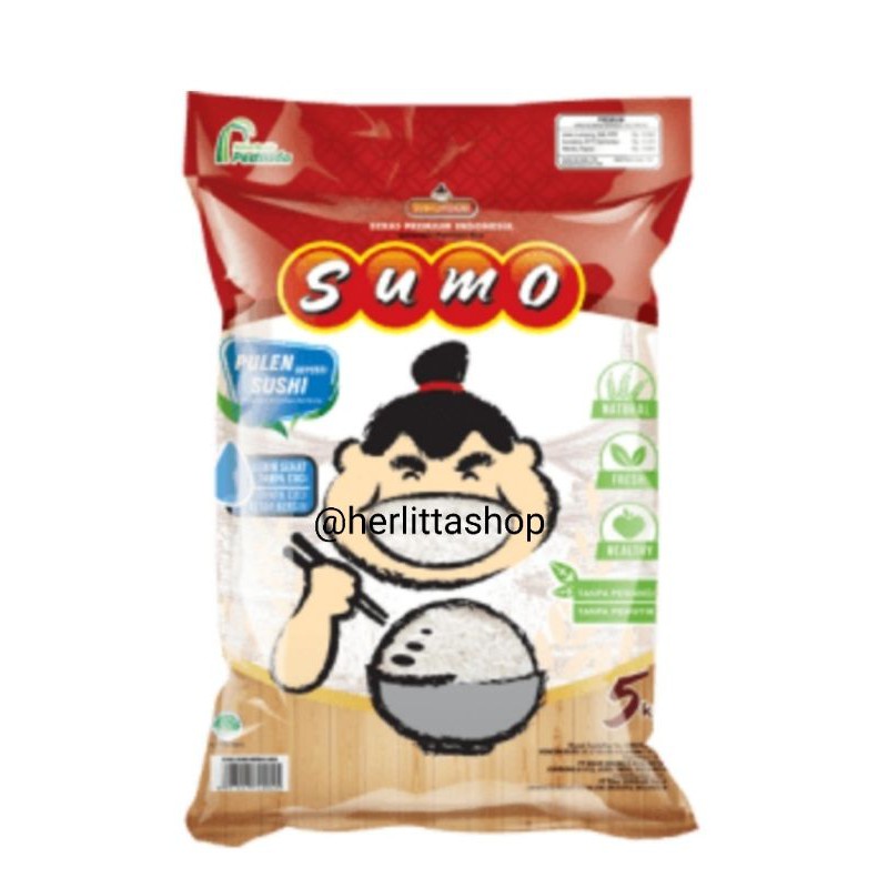 Jual READY. NEW Beras Sumo merah 5 kg zero sugar (Exp. Februari 2025 ...