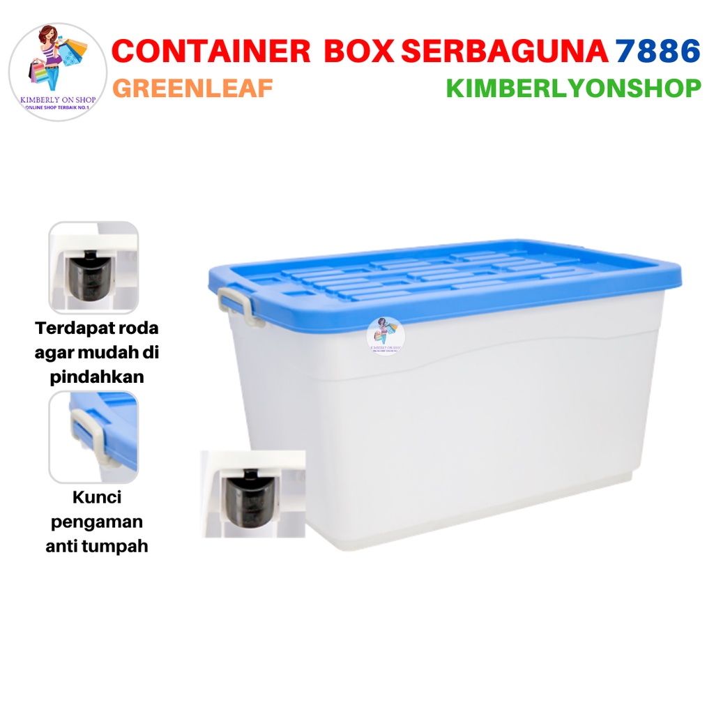Jual Container Box Tempat Penyimpan 280 Liter 7886 Sierra Green Leaf ...