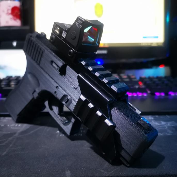 Jual 3d print rail mounting untuk unit Glok, RMR dan glok hanya pemanis ...