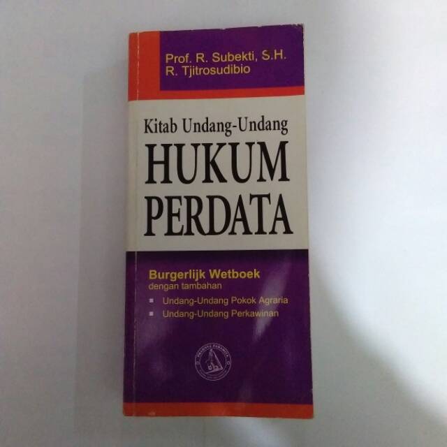 Jual Kitab Undang Undang Hukum Perdata Burgerlijk Wetboek Shopee