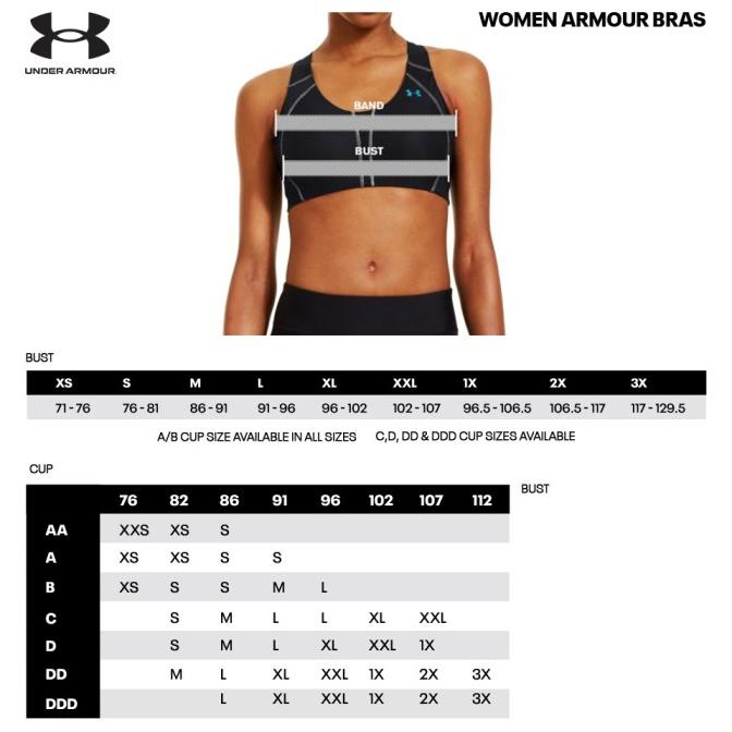 Under armor on sale underwear size chart