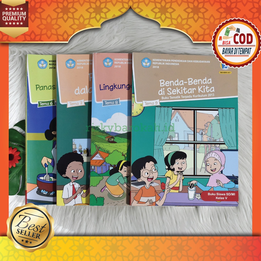 Jual BUKU SISWA SD MI Kelas 5 V Tematik Terpadu Tema 6 7 8 9 Semester 2 ...