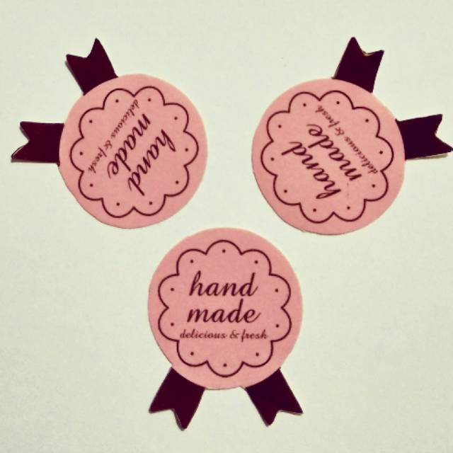 Jual Stiker Sticker Label Handmade Homemade +- 3,5cm ( 3 buah ...