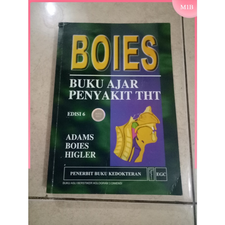 Jual ORIGINAL BEKAS BOIES BUKU AJAR PENYAKIT THT ED 6 ADAMS BOIES ...