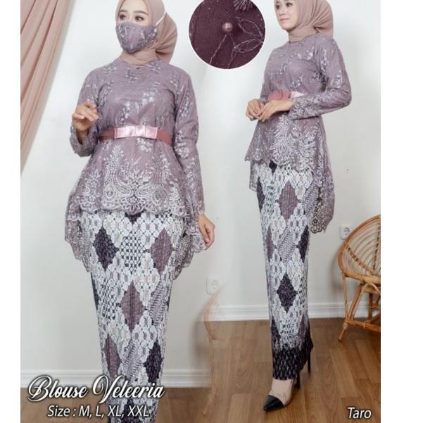 Jual Tren Kekinian.. SET KEBAYA VALEERIA - PAKAIAN KEBAYA TERLARIS 2021