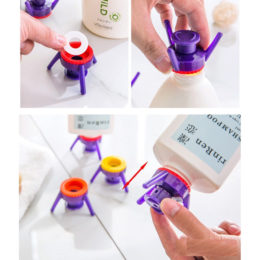 Jual Stand Kaki Tutup Botol Kecap Saos Sabun Madu Flip it Bottle