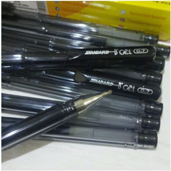 Jual Pulpen / Pen STANDARD B'Gel Hitam ( 0.7 ) | Shopee Indonesia