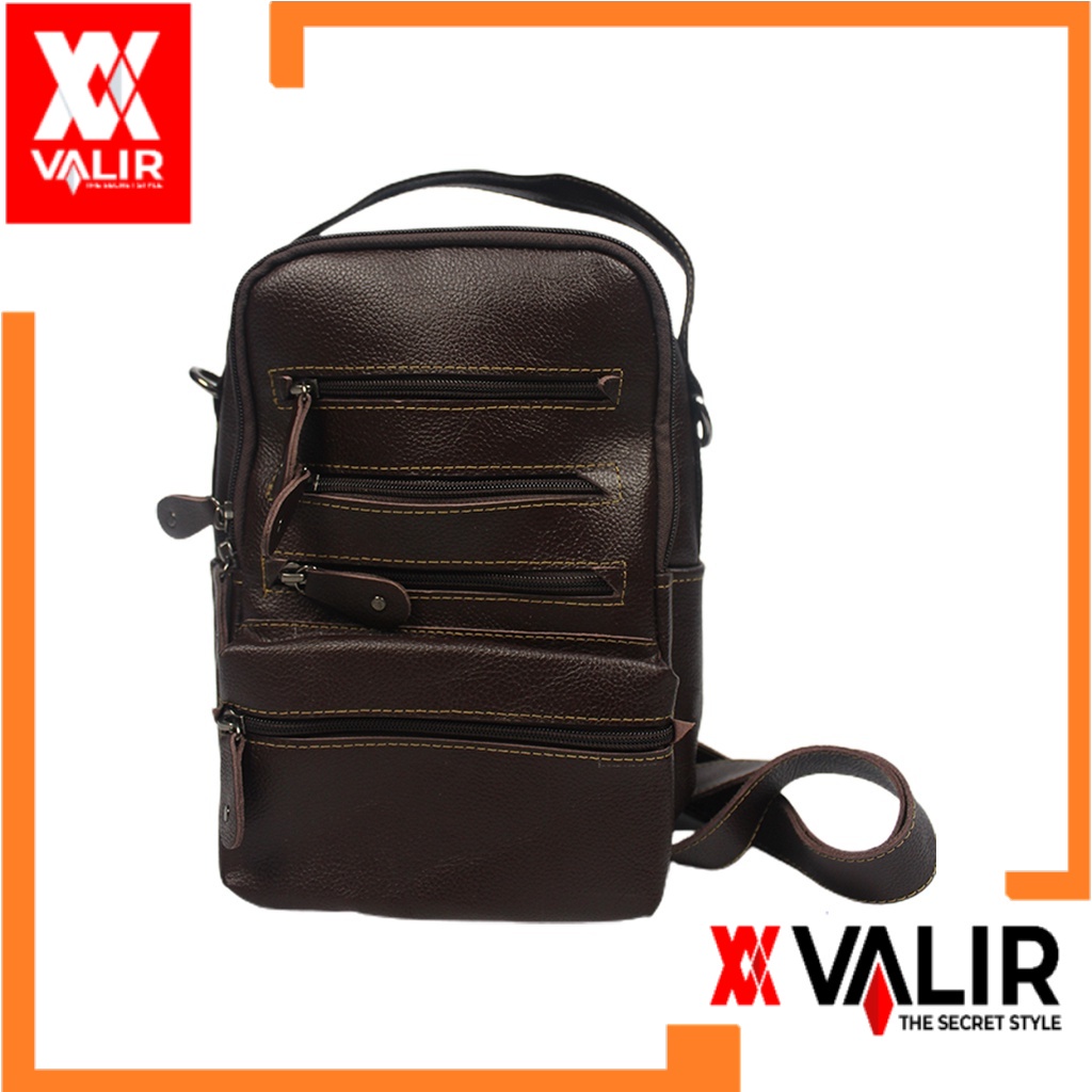Jual Valir tas kulit asli cewek original rasya Casual Multifungsi Hitam ...