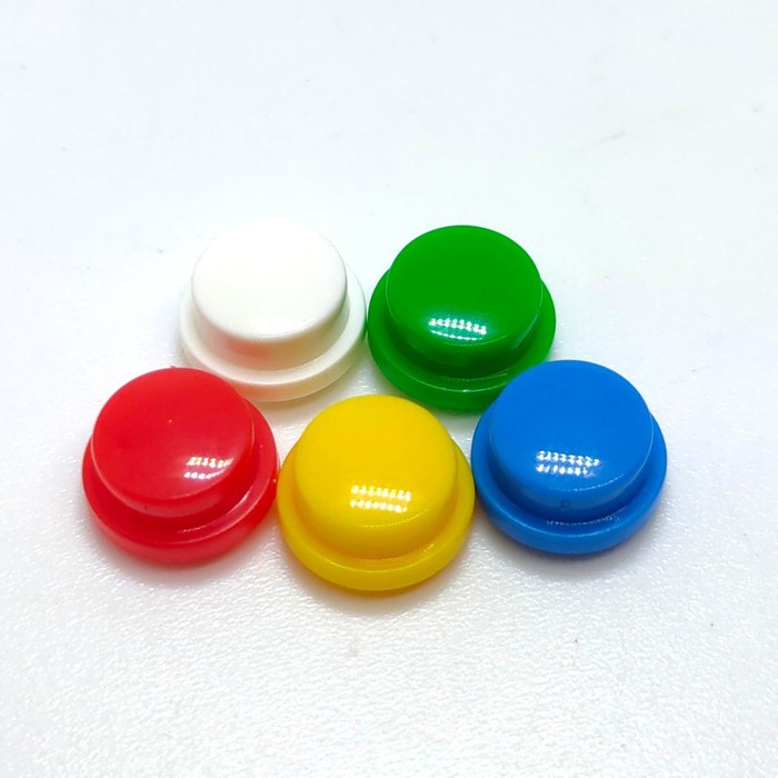 Jual Cap Tutup Push Button Round 6x6x7.3 Knob Tactile Momentary Switch ...