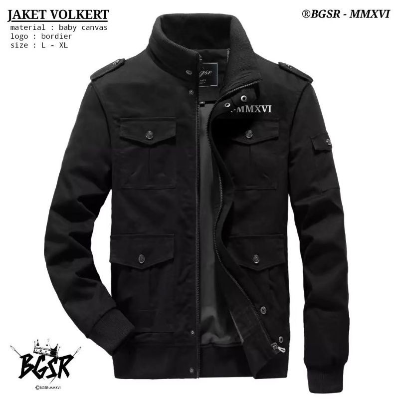 Jual Jaket Pria Volkert B G S R Mmxvi Original Jaket Cowo Exlusive Populer Jaket Volkert Pria