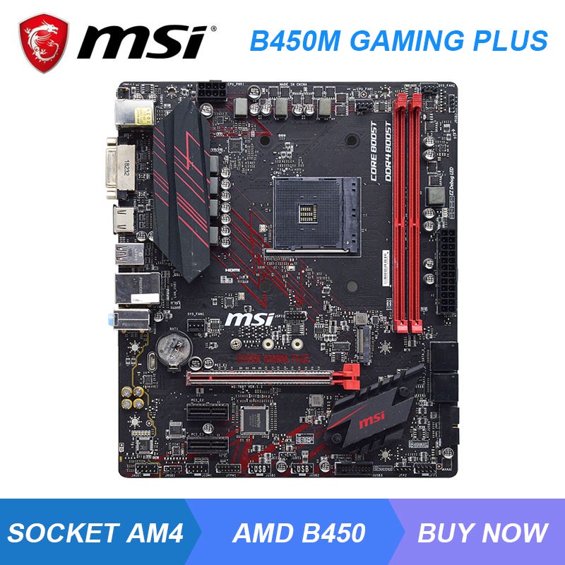 Jual PREORDER MSI B450M GAMING PLUS Motherboard B450 Motherboard AM4 ...