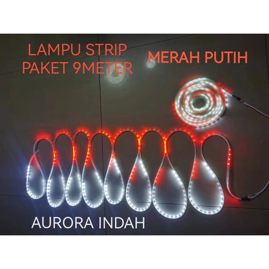 Jual Lampu Led Strip Selang Paket Merah Putih V Adaptor M Outdoor Led Strip