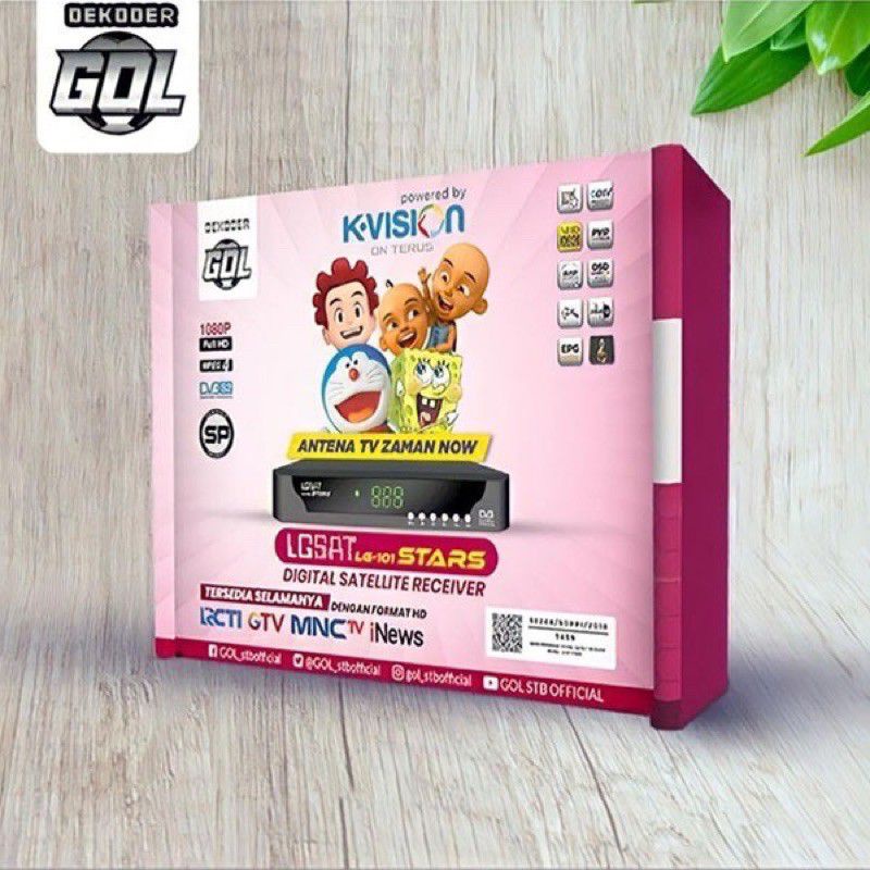 Jual RECEIVER DIGITAL PARABOLA KVISION LGsat STARS LG101 Shopee