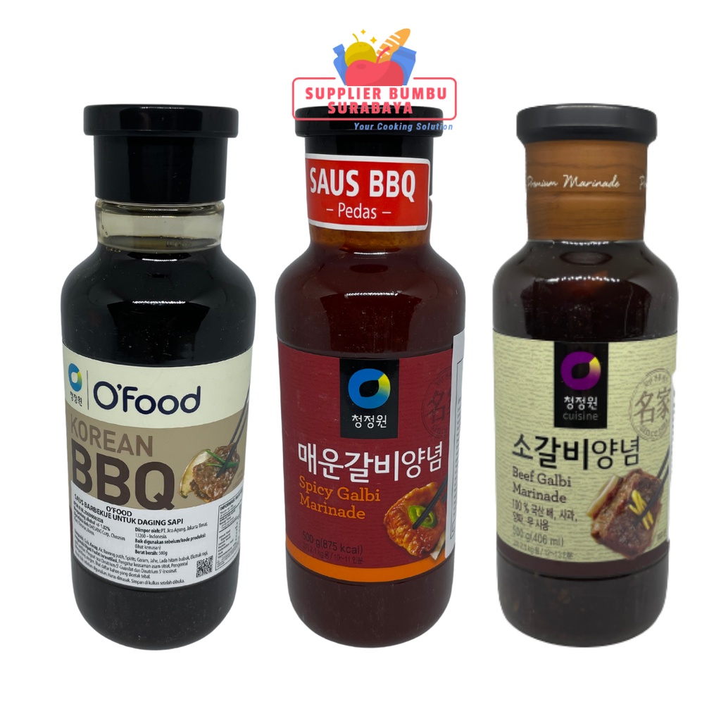 Jual Terenak Daesang Chung Jung One Korean Beef Bulgogi Galbi Spicy Marinade Sauce G