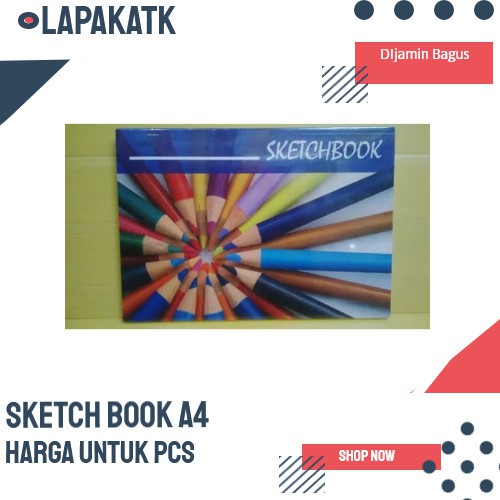 Jual BUKU SKETSA / SKETCHBOOK A4 KIKY ISI 50 LEMBAR