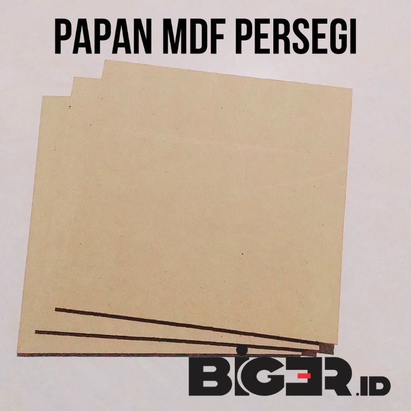 Jual Papan MDF TERMURAH 30X30 / MDF board kotak 30cmX30cm / bahan ...
