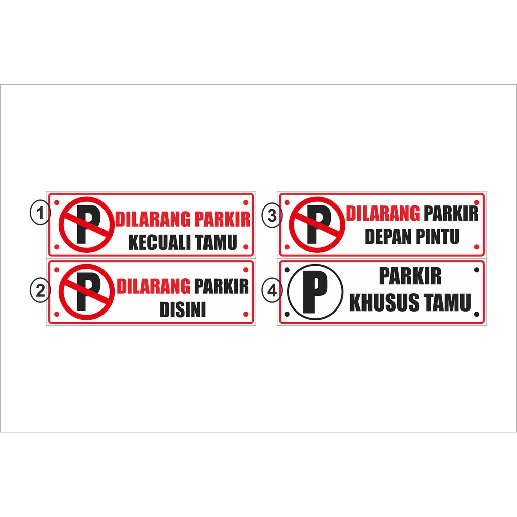 Jual Stiker Dilarang Parkir Stiker Parkir Shopee Indonesia 2531