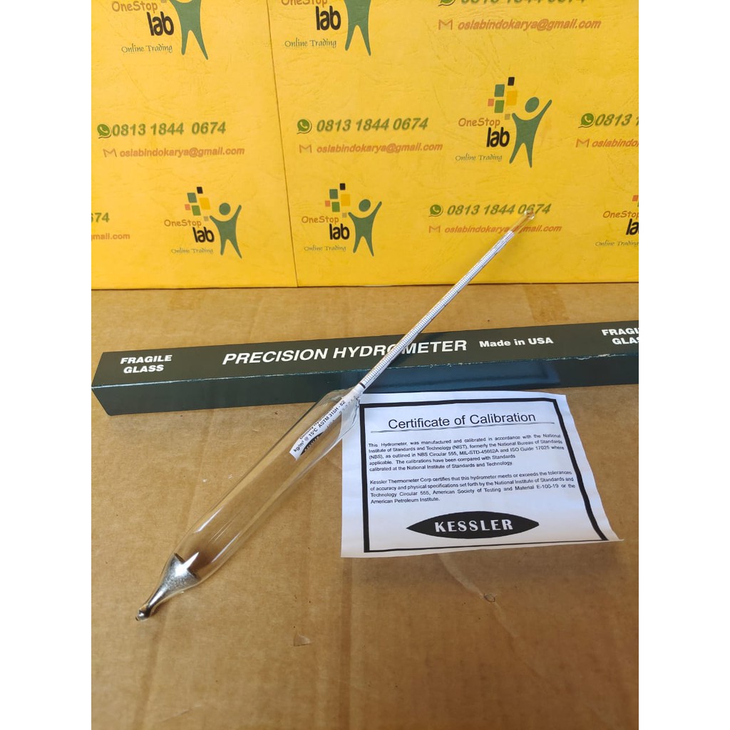 Jual KESSLER 311H ASTM Hydrometer Density hidrometer 600650 Kg/m3