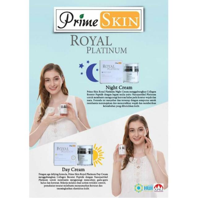 Jual PRIME SKIN ROYAL PLATINUM DAY&NIGHT CREAM HWI ORIGINAL | Shopee ...