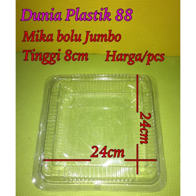 Jual Plastik Mika Ukuran Jumbo Kotak Box Tempat Wadah Mika Plastik