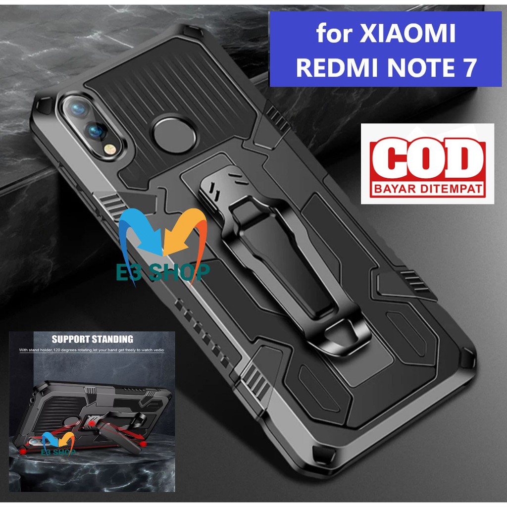 Jual XIAOMI REDMI NOTE CASING STANDING BACK KLIP HARD CASE ROBOT
