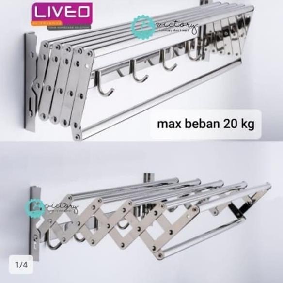 Jual JEMURAN DINDING - JEMURAN LIPAT LIVEO WALL DRYING HANGERS LIVEO LV ...