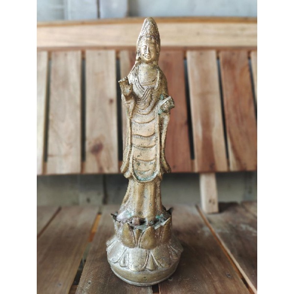 Jual Patung kuno bahan Kuningan asli 100% barang antik jaman dulu