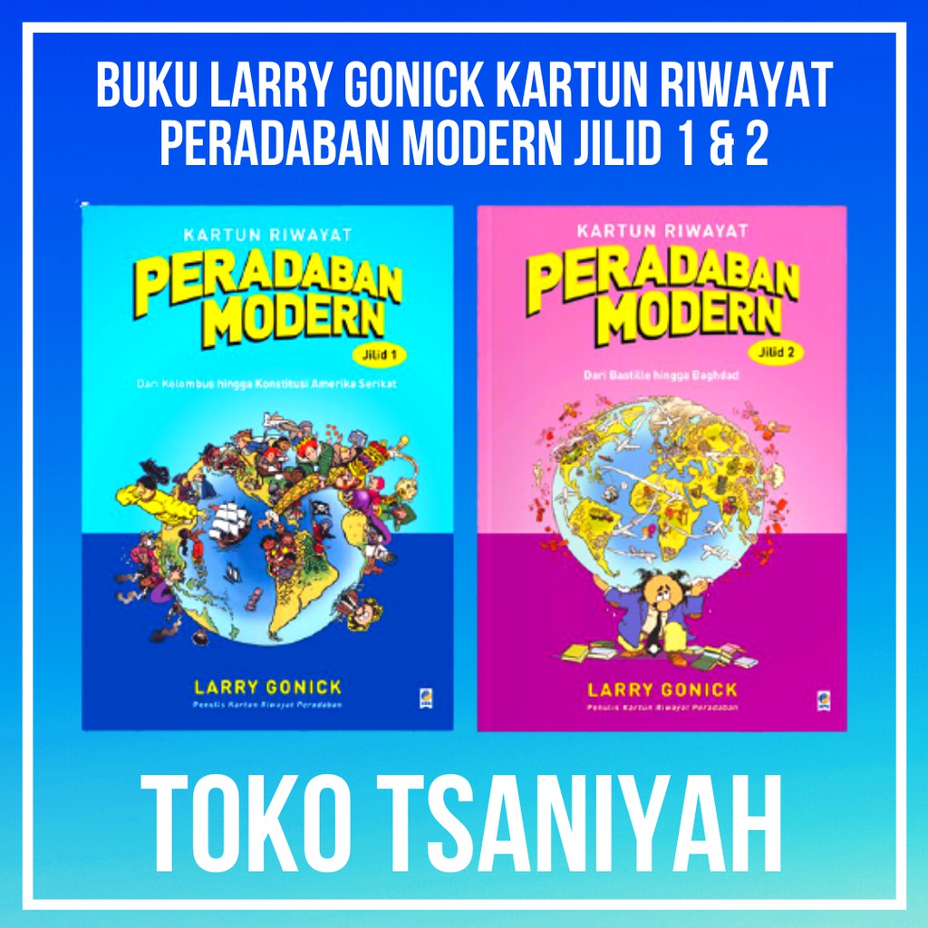 Jual Buku Larry Gonick Kartun Riwayat Peradaban Modern Jilid 1 & 2 Buku ...