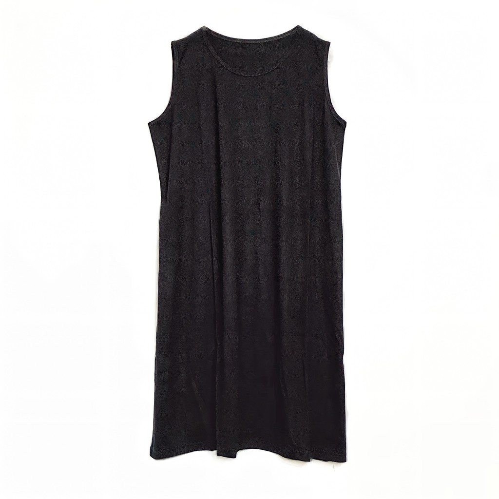 Jual Dress Kaos Wanita Polos YOUSAKA Sleeveless Bahan Rayon