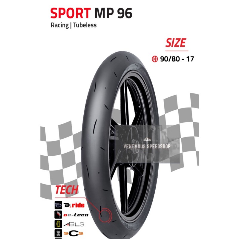 Jual Paket Ban Balap FDR MP 96 Ukuran 90/80-17 (2Pcs) (Tubeless ...