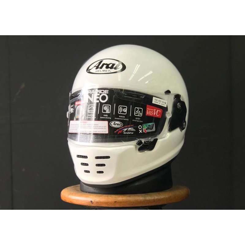 Jual Helm Full Face Arai Rapid Neo Classic White SNI Japan | Shopee ...