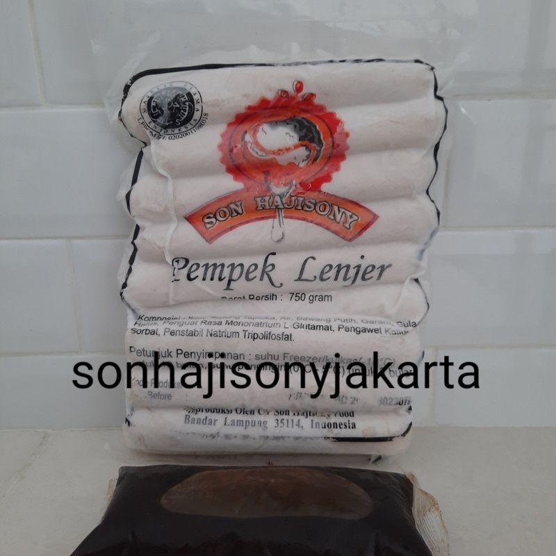 Jual Pempek Lenjer Curah Son Haji Sony 750 Gr Cuko 250 Ml Hajisony