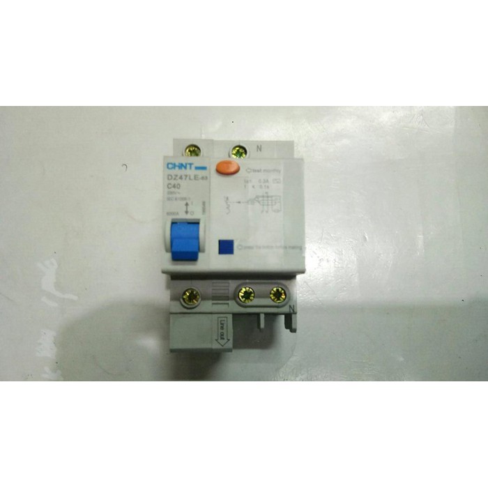Jual RCCB / ELCB / RCBO 2P 40-60A Tipe DZ47LE-63 1P+N 6 Ka Merk CHINT ...