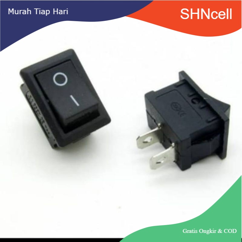 Jual Saklar ON OFF 2 pin Switch Rocker ON OFF 2 kaki | Shopee Indonesia