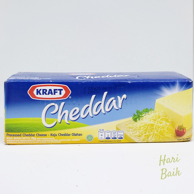 Jual Keju Cheddar Kraft 2kg | Shopee Indonesia