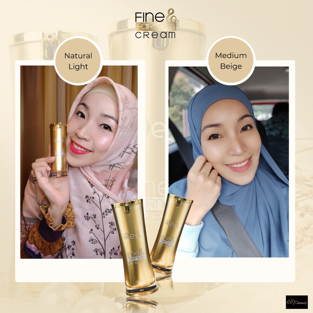 Jual COD FINE & FAIRNESS CREAM FOUNDATION BASE MAKE UP B ERL COSMETICSB ...