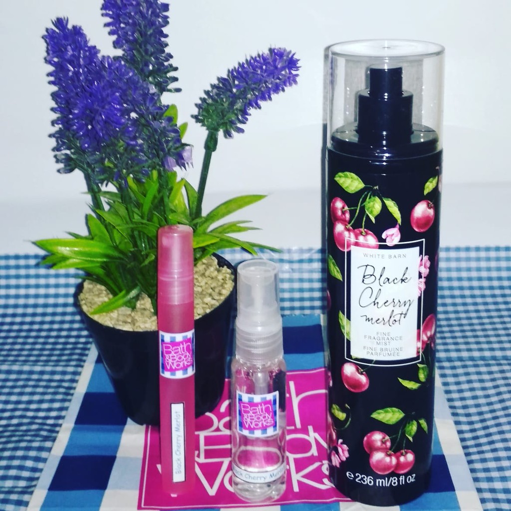 Jual Share in Bottle Bath & Body Works Body Mist - Black Cherry Merlot ...