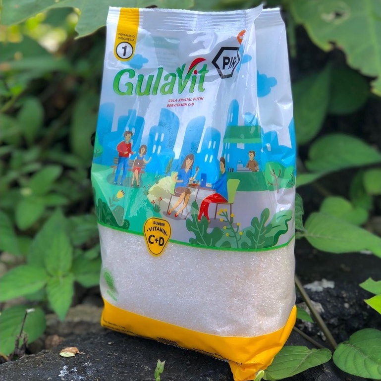 Jual Gulavit 1kg Gula Vit Kristal Putih Asal Tebu Dengan Vitamin Cd Shopee Indonesia 7495